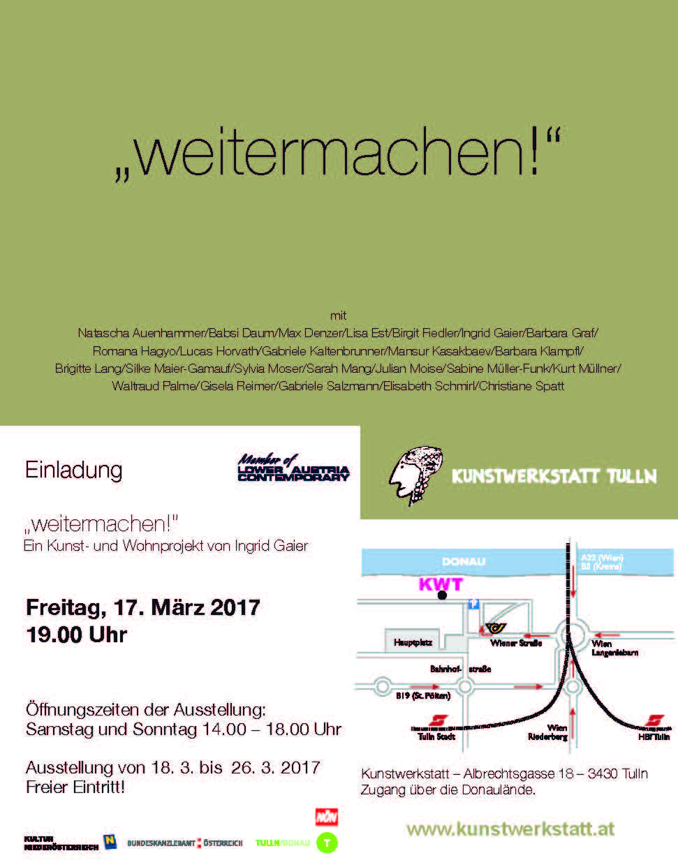 WEITERMACHEN Einladung